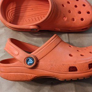 Kids orange crocs